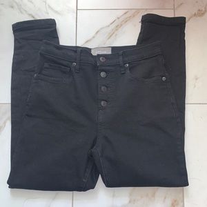 Everlane The High Rise Skinny Jean Black 30 Ankle